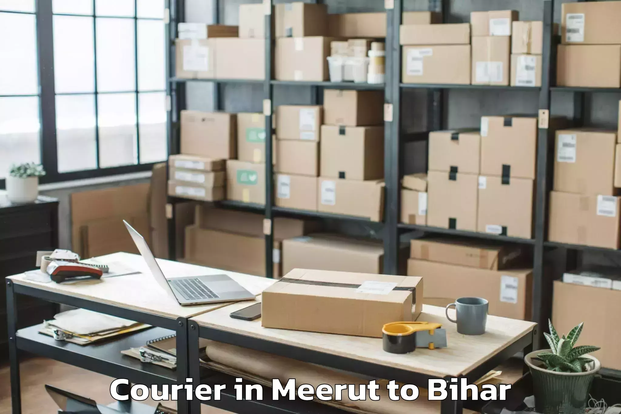 Professional Meerut to Thawe Courier